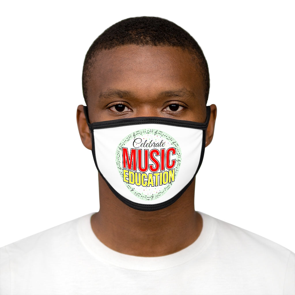 Celebrate Music Education Mixed-Fabric Face Mask