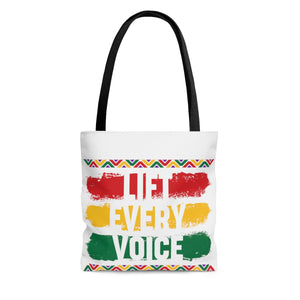 BHM: Lift Every Voice AOP Tote Bag