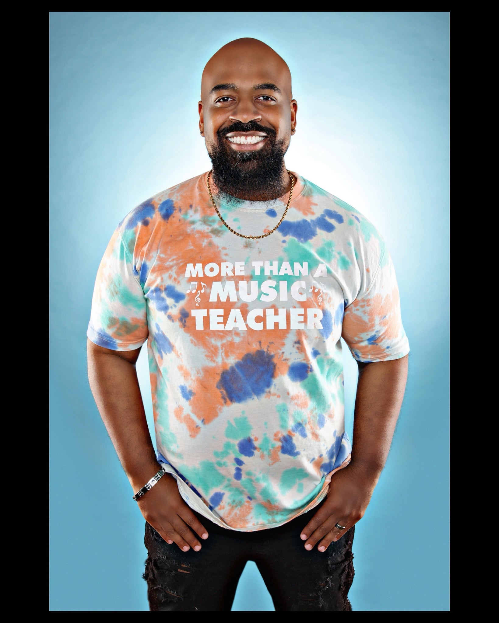 More Than A Music Teacher Custom Tie Dye T-Shirt